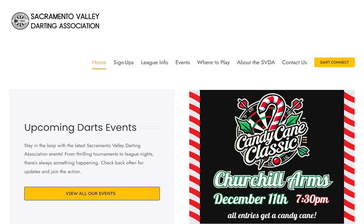 SVDA – Sacramento Valley Darting Association