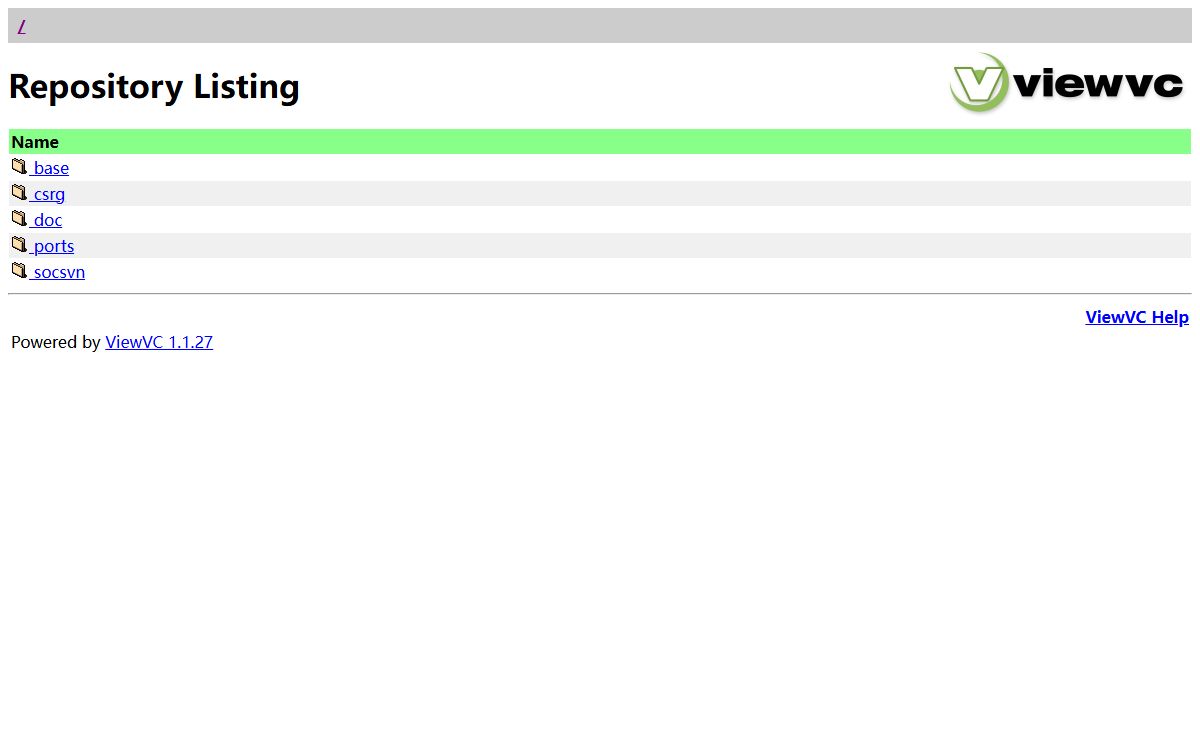ViewVC Repository Listing