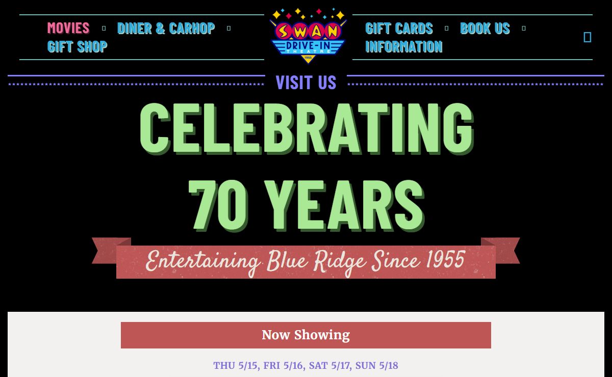 Movies | Swan Drive-In Theatre & Diner