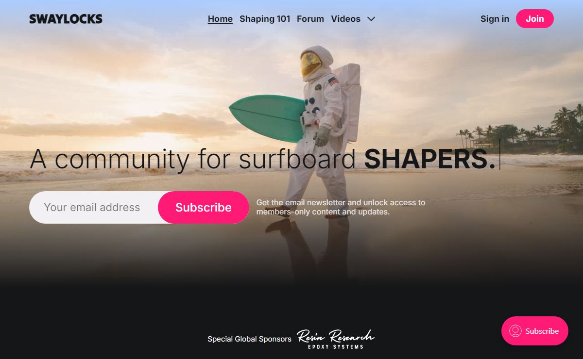 SWAYLOCKS Surfboard Design Forum