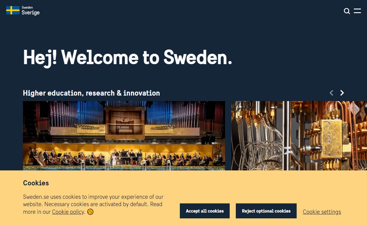 Hej! Welcome to sweden.se – the official website of Sweden