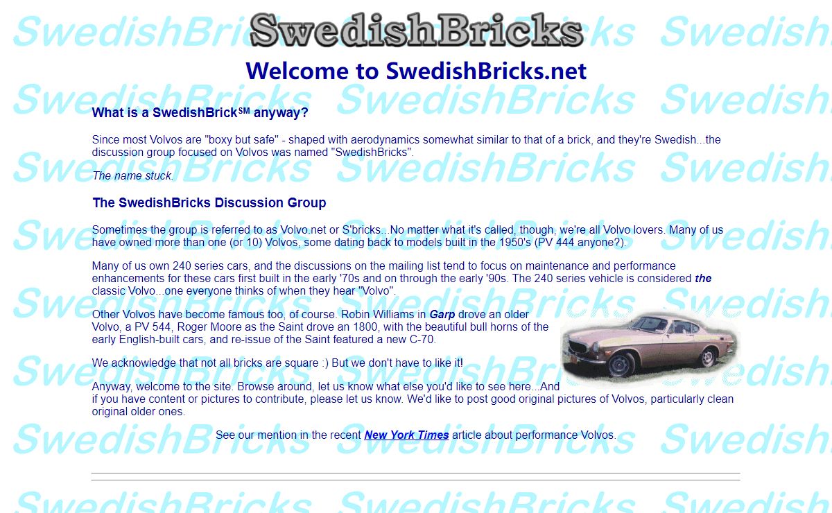 SwedishBricks Home Page