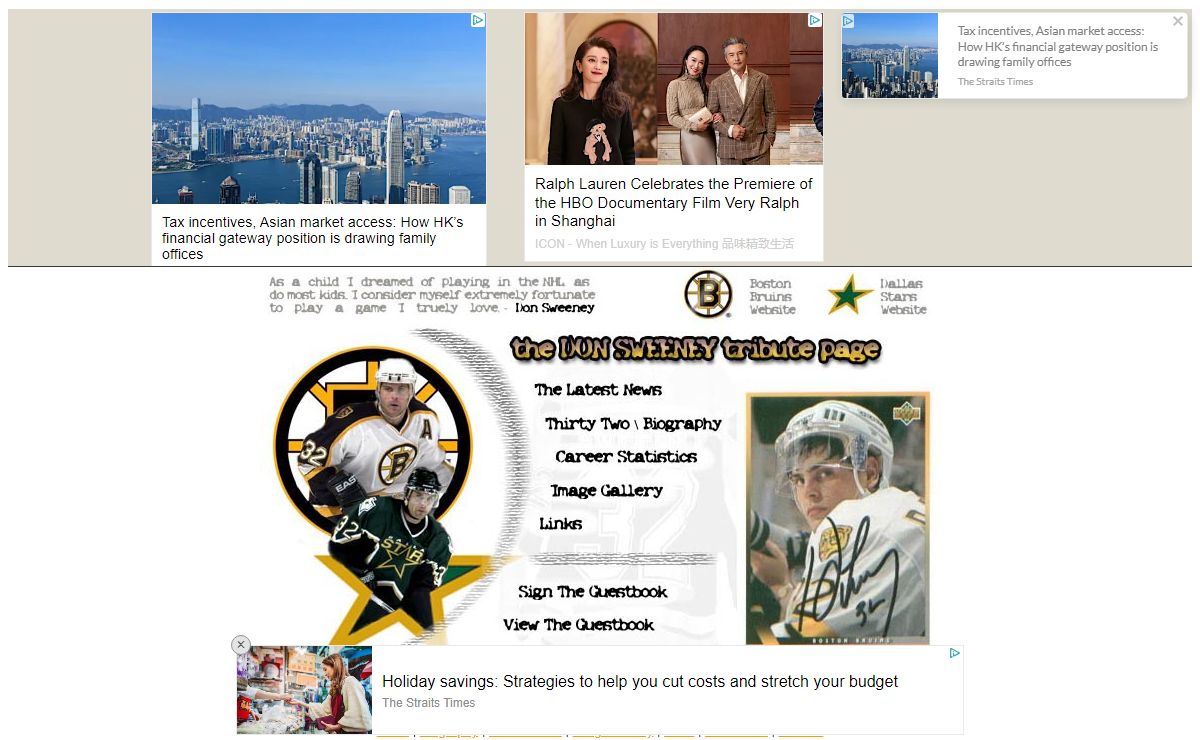 The Don Sweeney Tribute Page