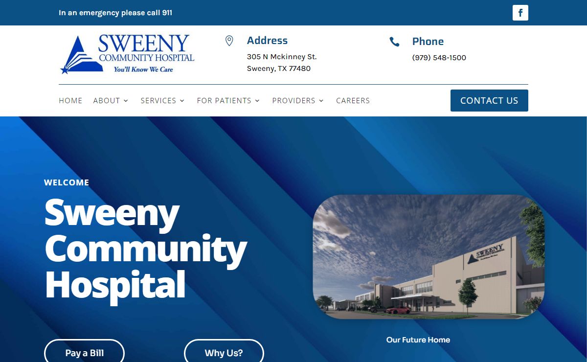 Sweeny Community Hospital | You'll Know We Care