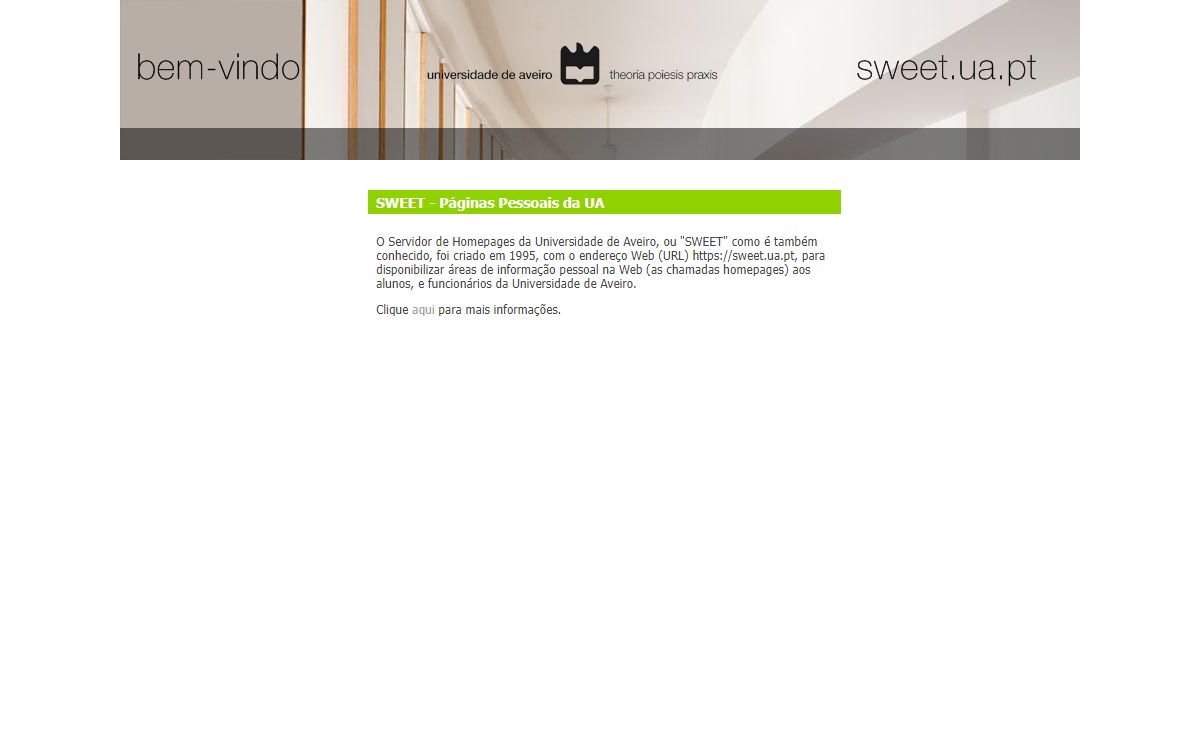 Universidade de Aveiro › SWEET
