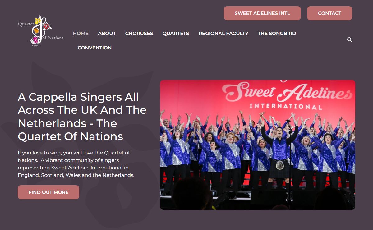 Home - Quartet of Nations Region 31 - Sweet Adelines - Quartet of Nations Region 31 - Sweet Adelines International