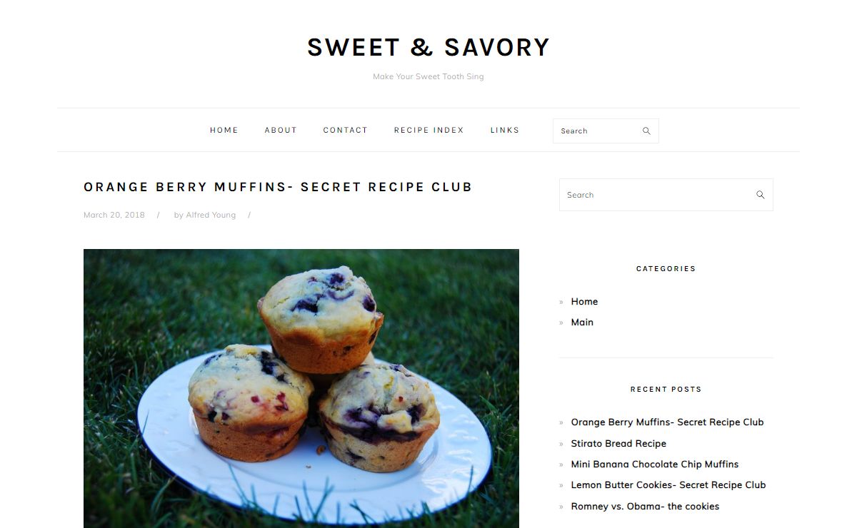 HOME - Sweet & Savory