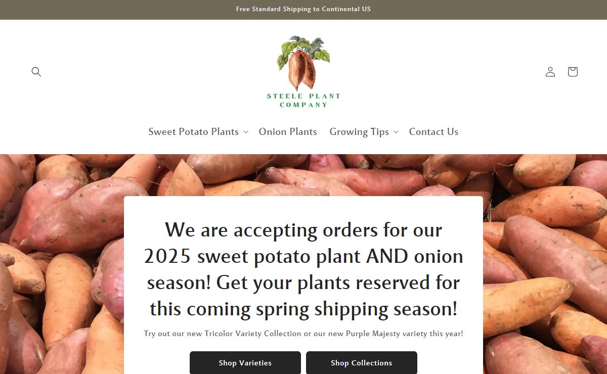 Steele Plant Company | Grow Your Own Sweet Potatoes | 12+ Varieties!