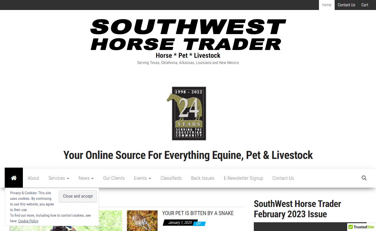 Horse * Pet * Livestock - Serving Texas, Oklahoma, Arkansas, Louisiana and New Mexico