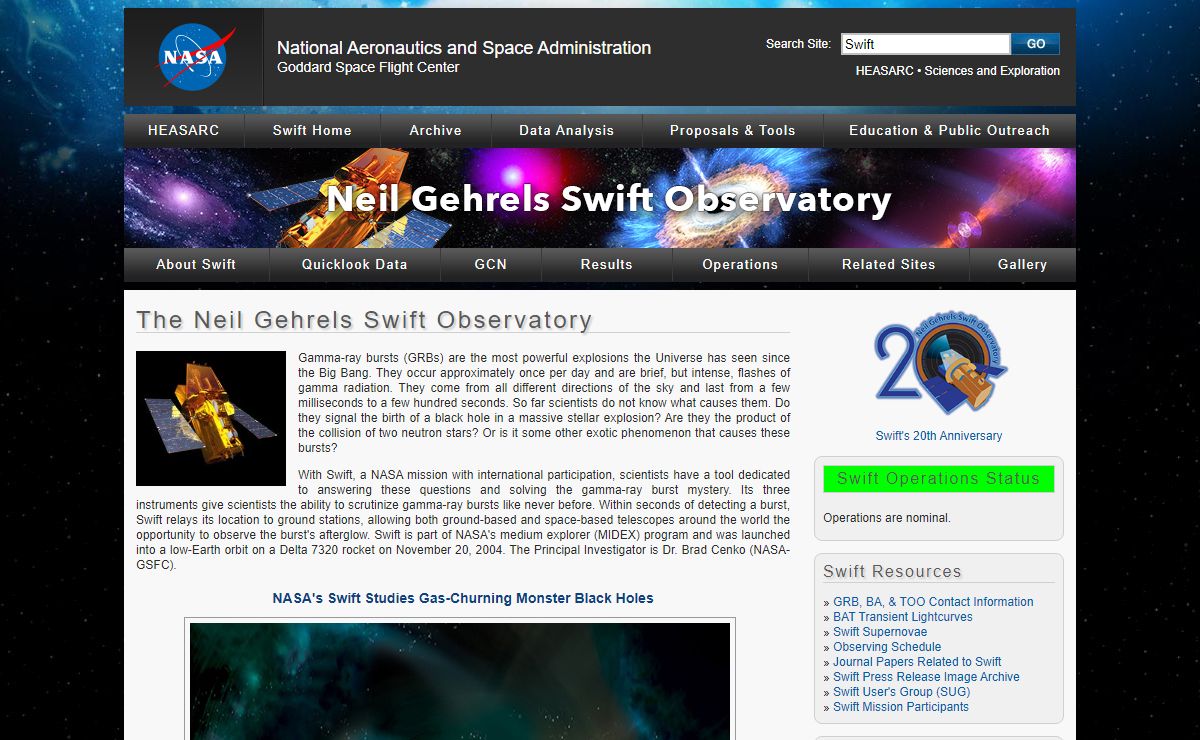The Neil Gehrels Swift Observatory