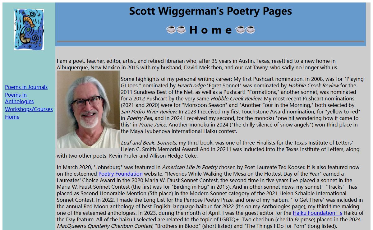 Scott Wiggerman's Poetry Pages