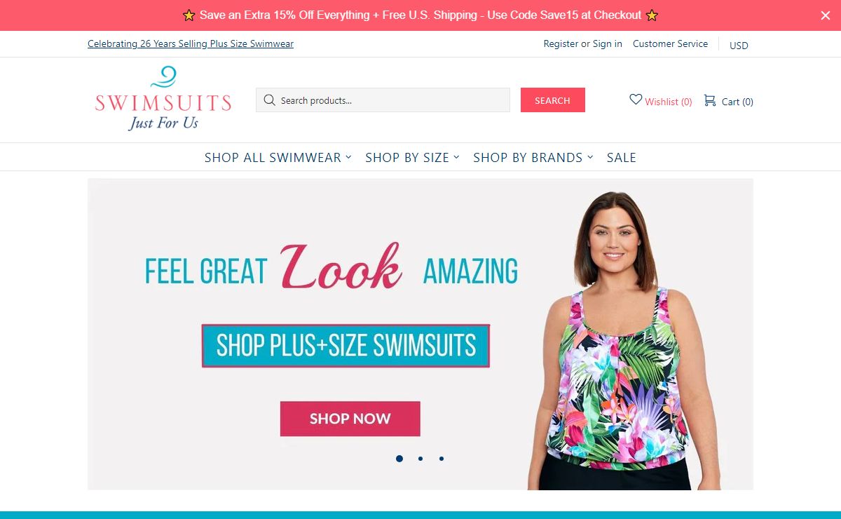 Plus Size Swimsuits, Swim Shorts, Swimdresses and Cover-ups – Swimsuits Just For Us