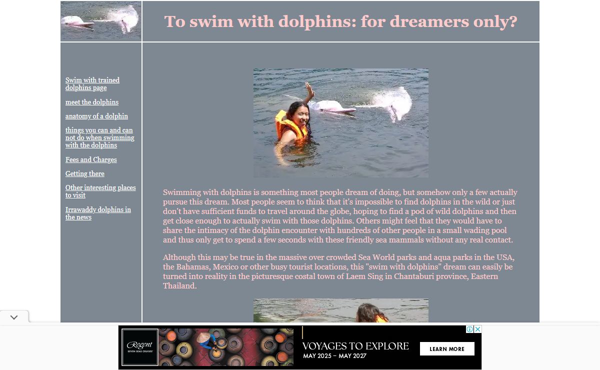 Swim with Dolphins: an unique chance to care for, swim with and feed the friendliest Irrawaddy and pink dolphins