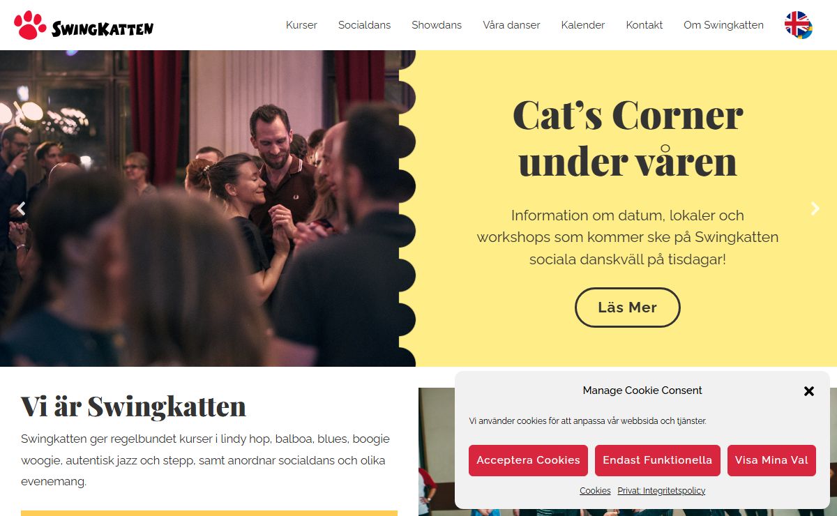 Swingkatten – Dansa lindy hop, boogie woogie, autentisk jazz, balboa, blues, charleston och mycket mer med oss!