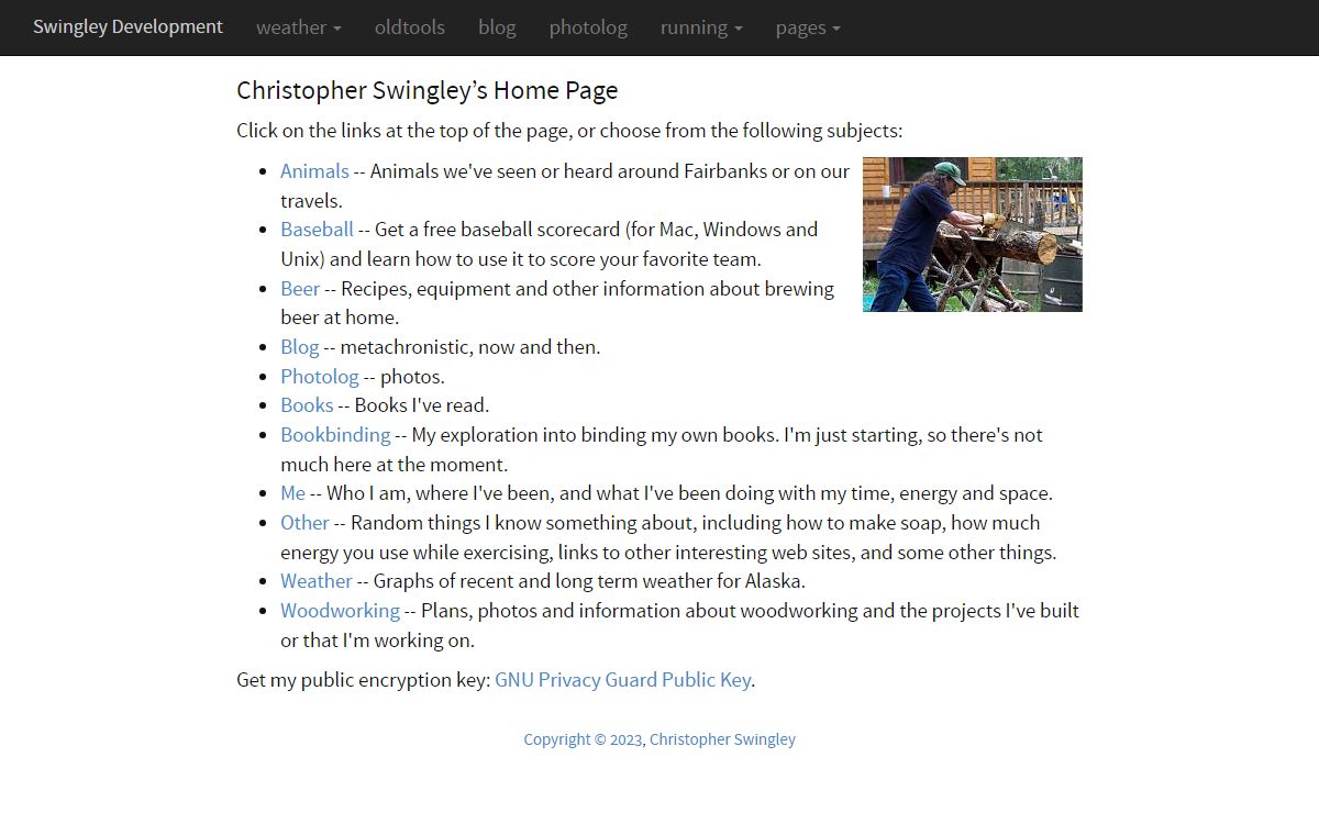 Christopher Swingley's Home Page