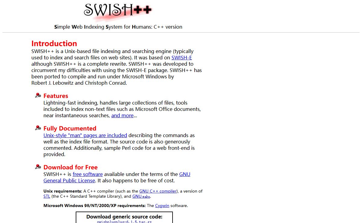 SWISH++
