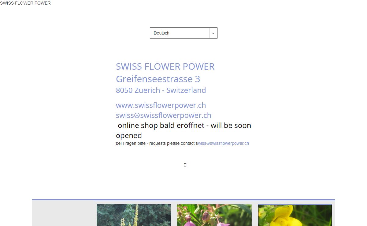 Hosting und Webhosting von green.ch - www.SWISSFLOWERPOWER.CH