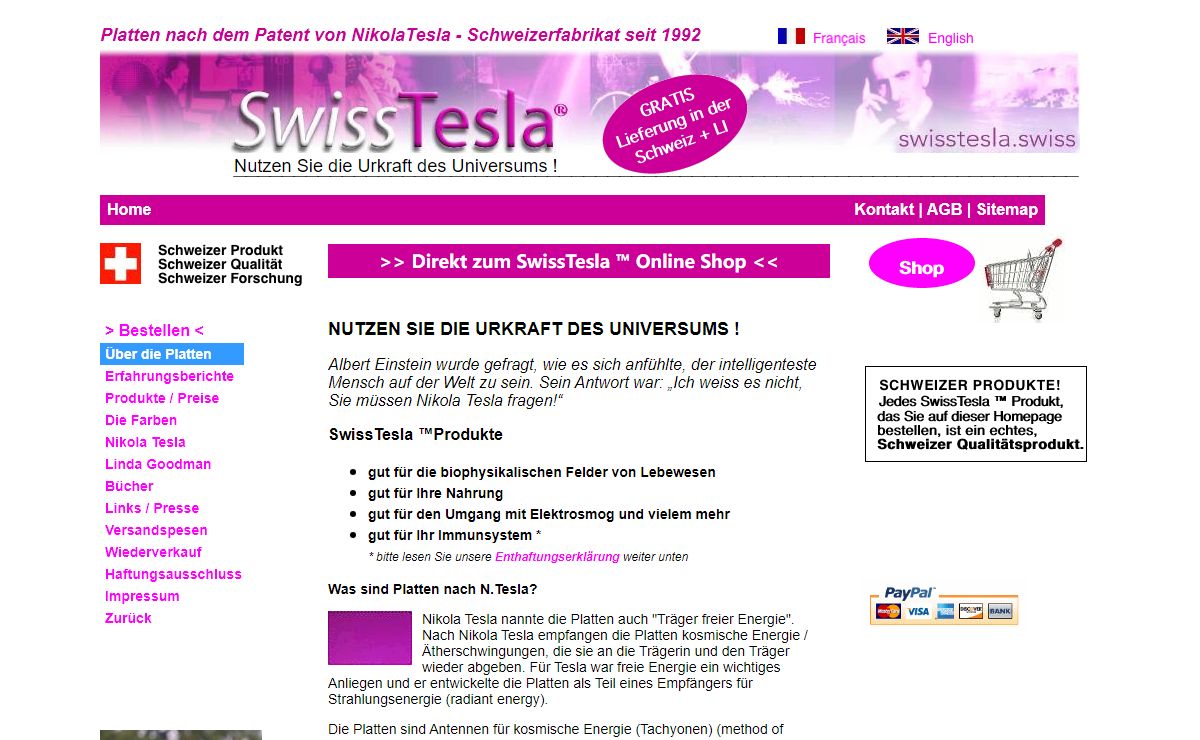 SwissTesla TM Produkte in Purpur und anderen Farben - Swiss Made | Alles über die SwissTesla TM Produkte