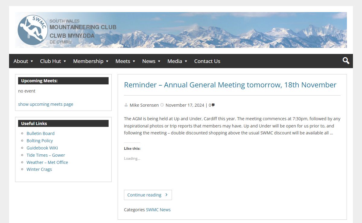 South Wales Mountaineering Club – Clwb Mynydda De Cymru