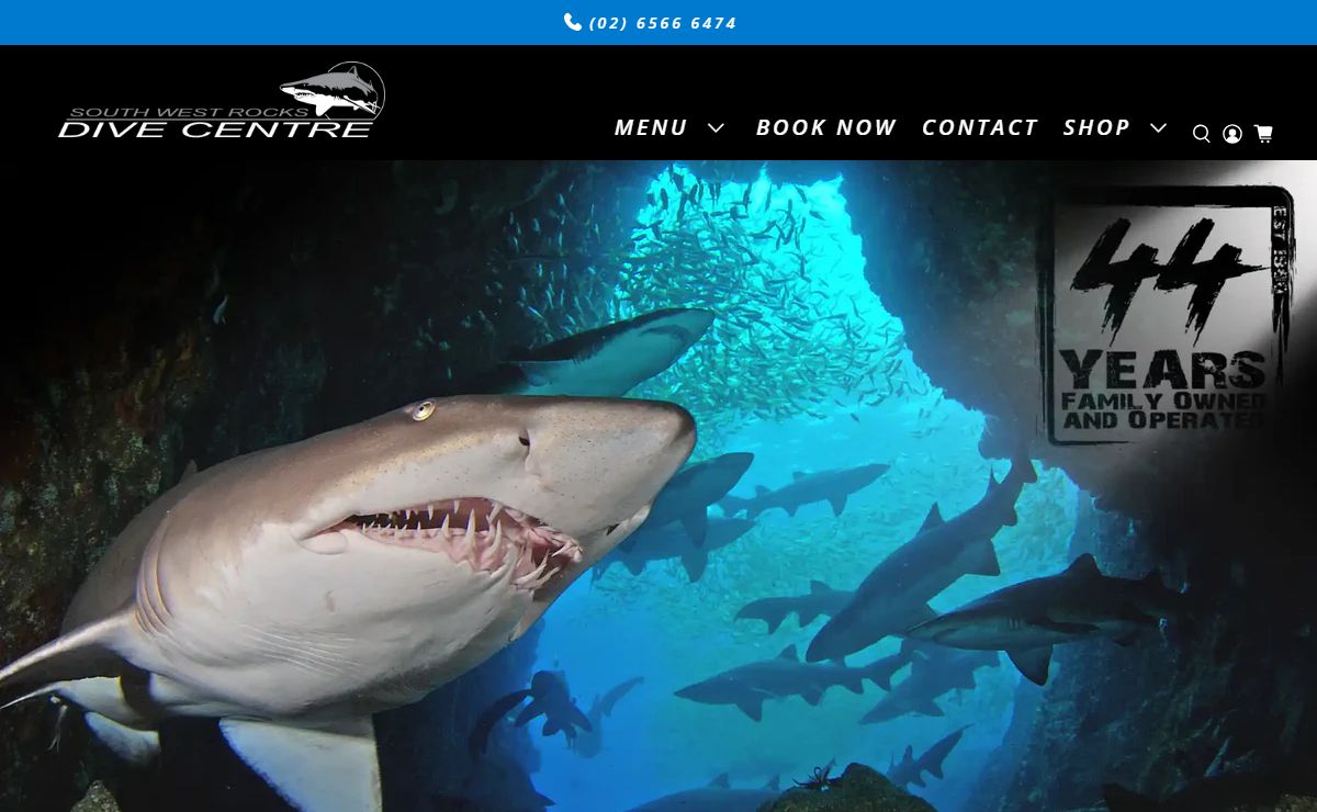 Dive Fish Rock Cave - South West Rocks Dive Centre - Grey Nurse Sharks