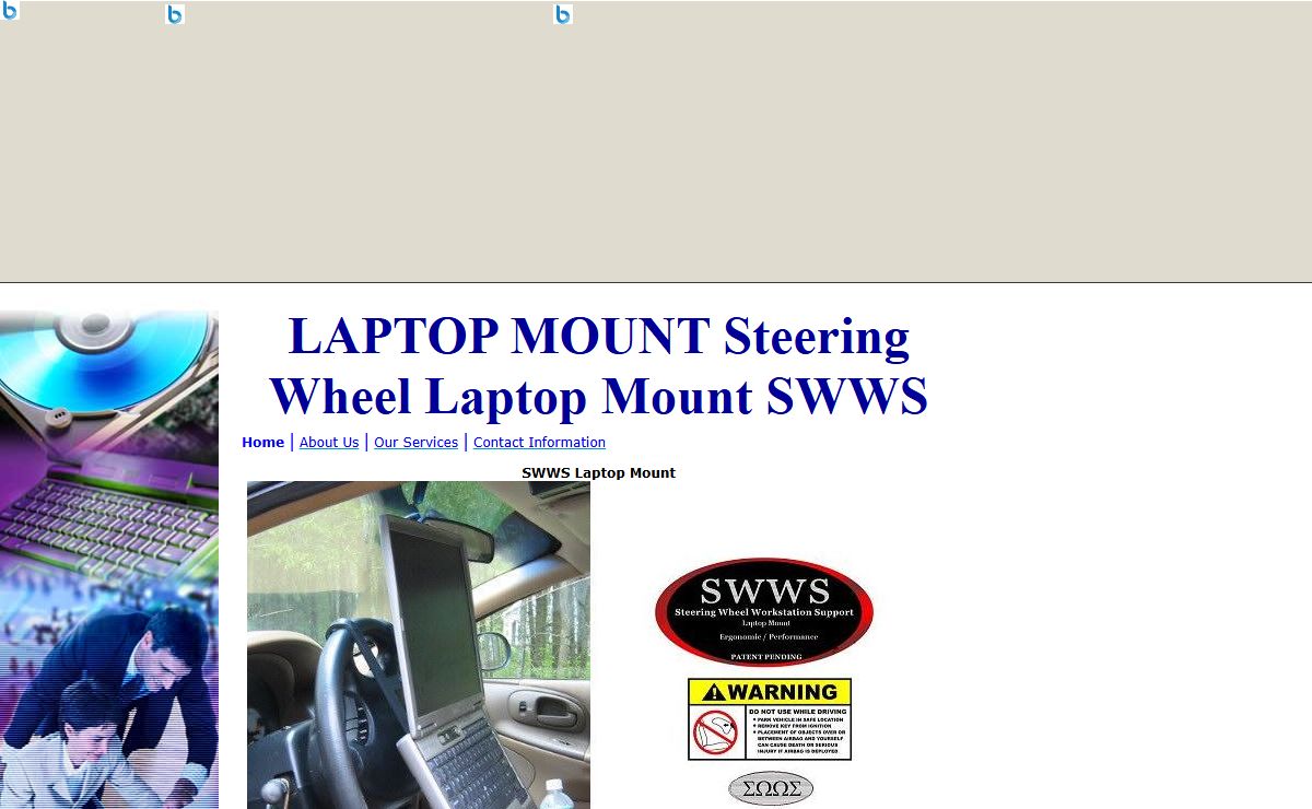 LAPTOP MOUNT Steering Wheel Laptop Mount SWWS