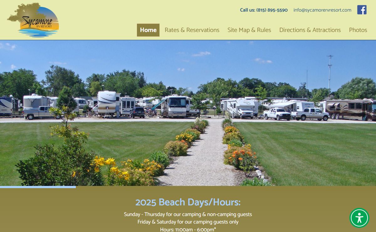Sycamore RV Resort :: Enjoy an Illinois Lakeside Camping Vacation!