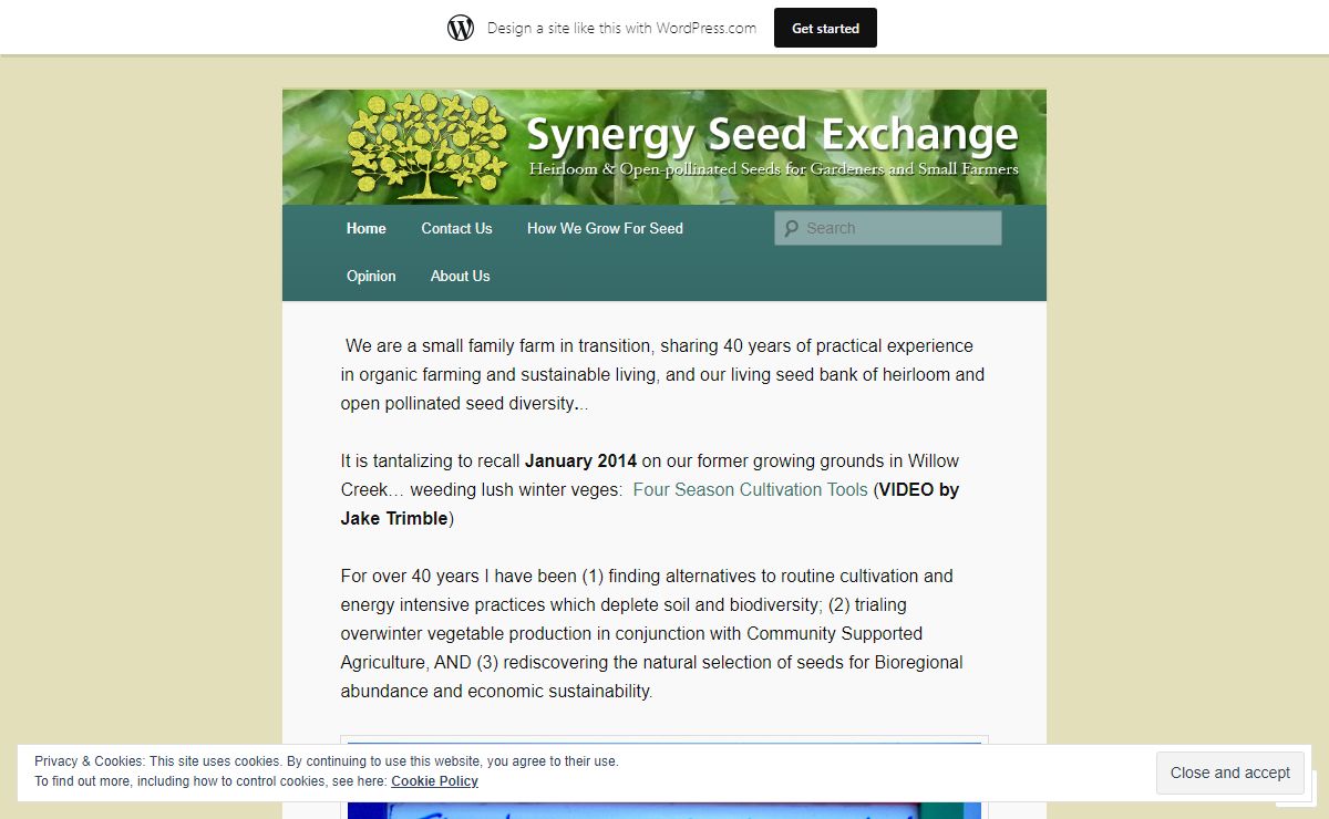 Synergy Seed Exchange | Heirloom & Open-pollinated Seeds for Gardeners and Small Farmers