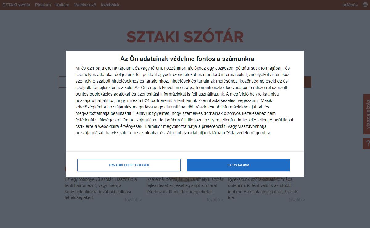 SZTAKI Szótár | magyar, angol, német, francia, olasz, lengyel, holland, bolgár online szótár és fordító