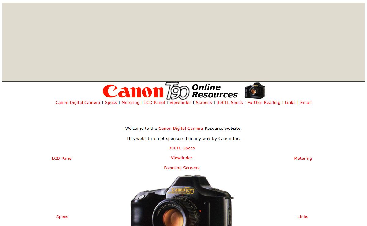 Canon Digital Camera Resources