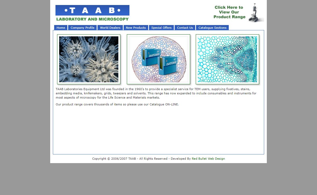 TAAB Laboratories Equipment Ltd - Electron Microscopy Supplies