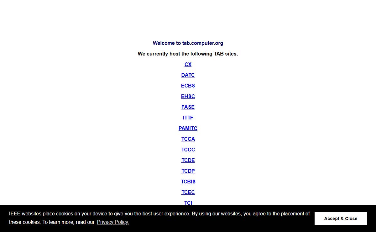 Welcome to tab.computer.org