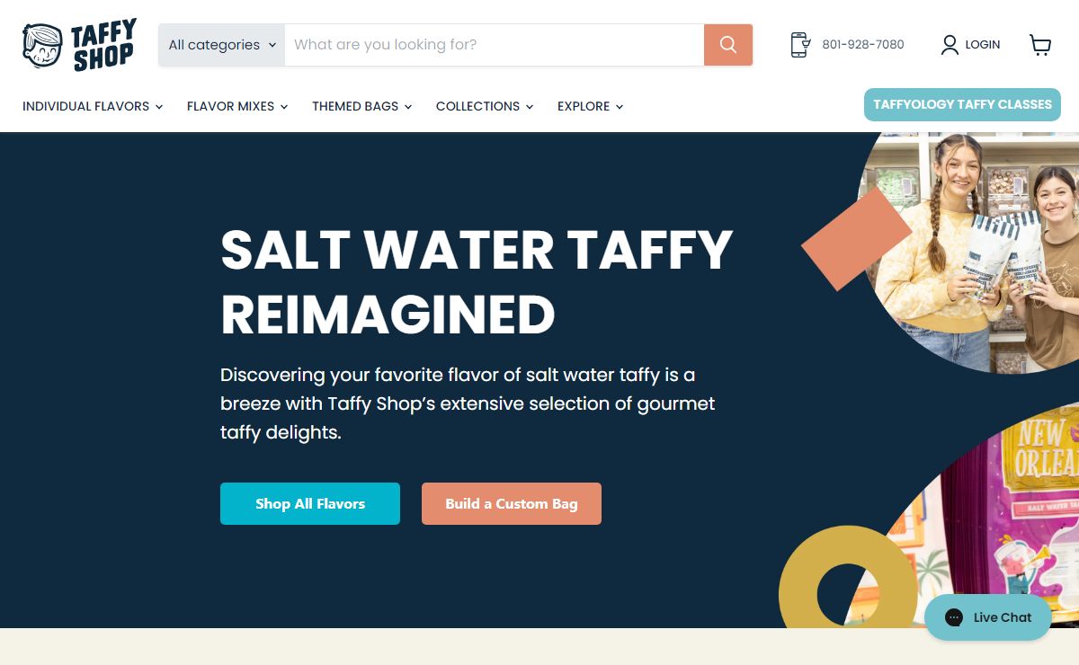Taffy Shop | Salt Water Taffy | 90+ Flavors | Retail & Wholesale