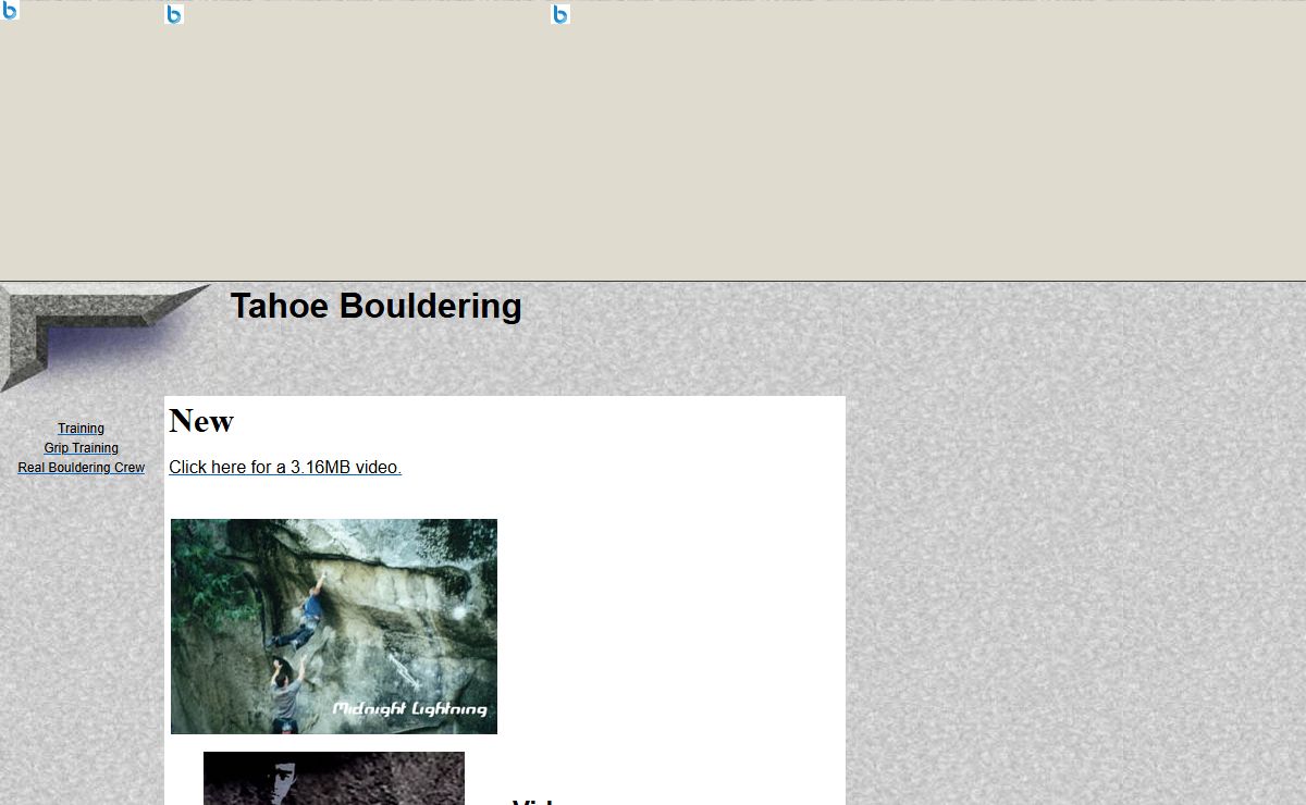 Tahoe Bouldering