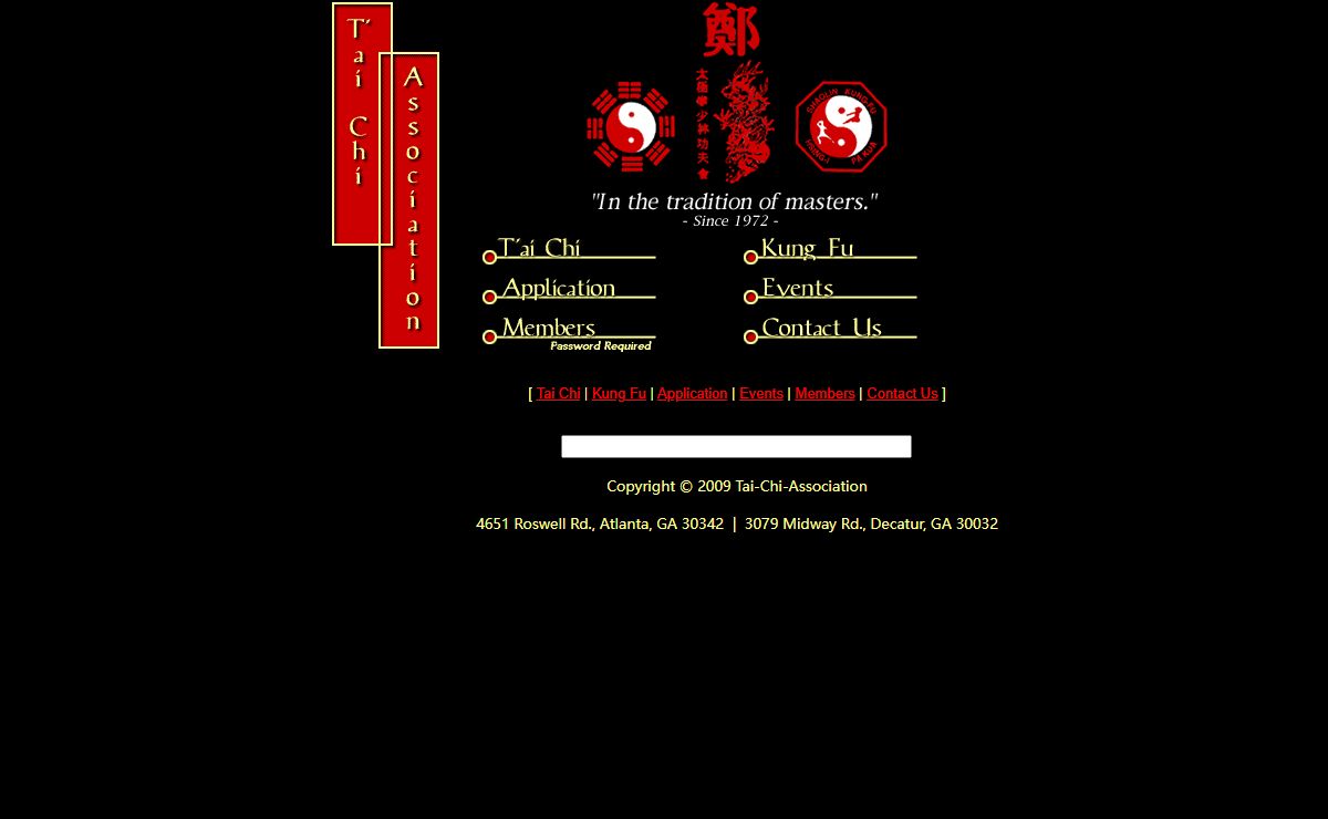 Tai Chi Association: Intensive Tai-Chi and Shaolin Kung-Fu Training in Atlanta, GA