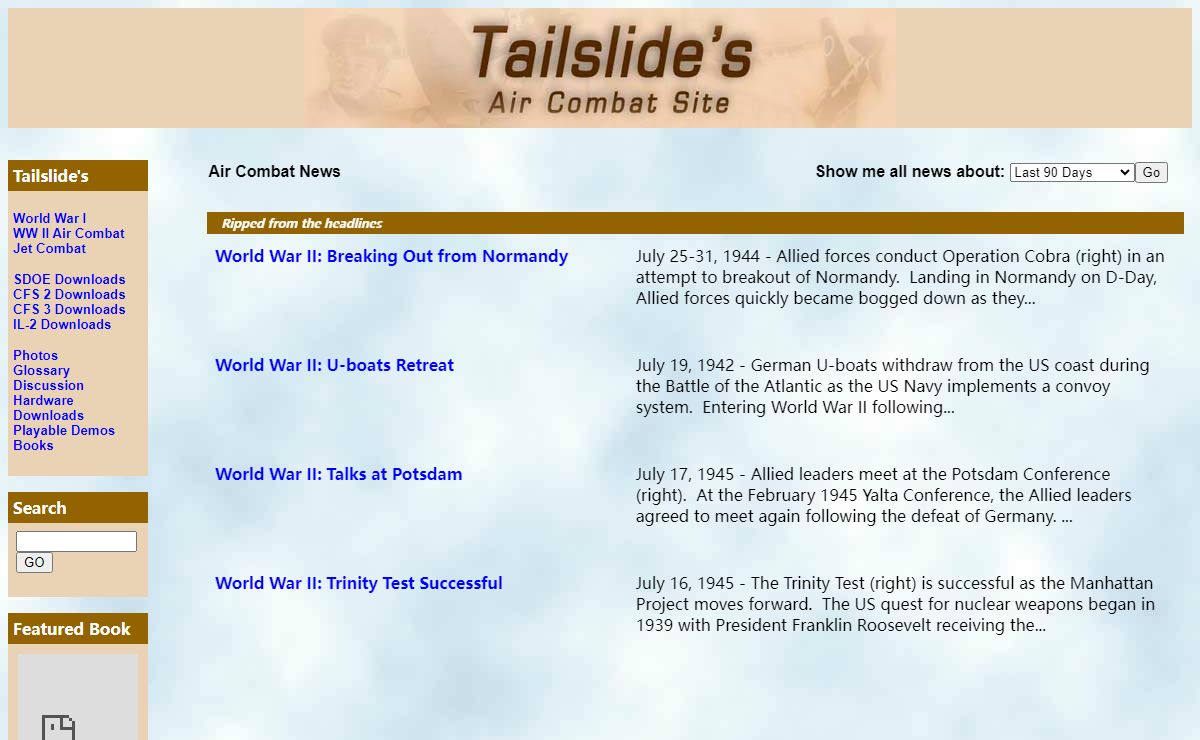 Tailslide's Air Combat Site