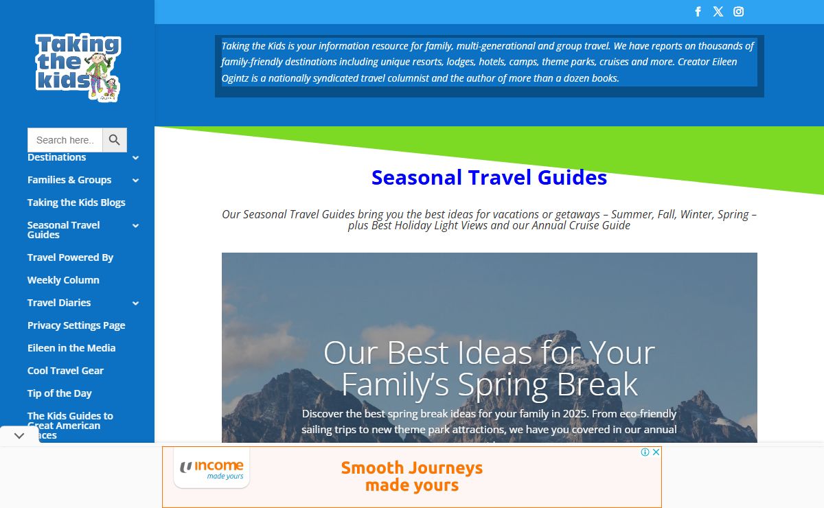 Your resource for family travel | Taking The Kids