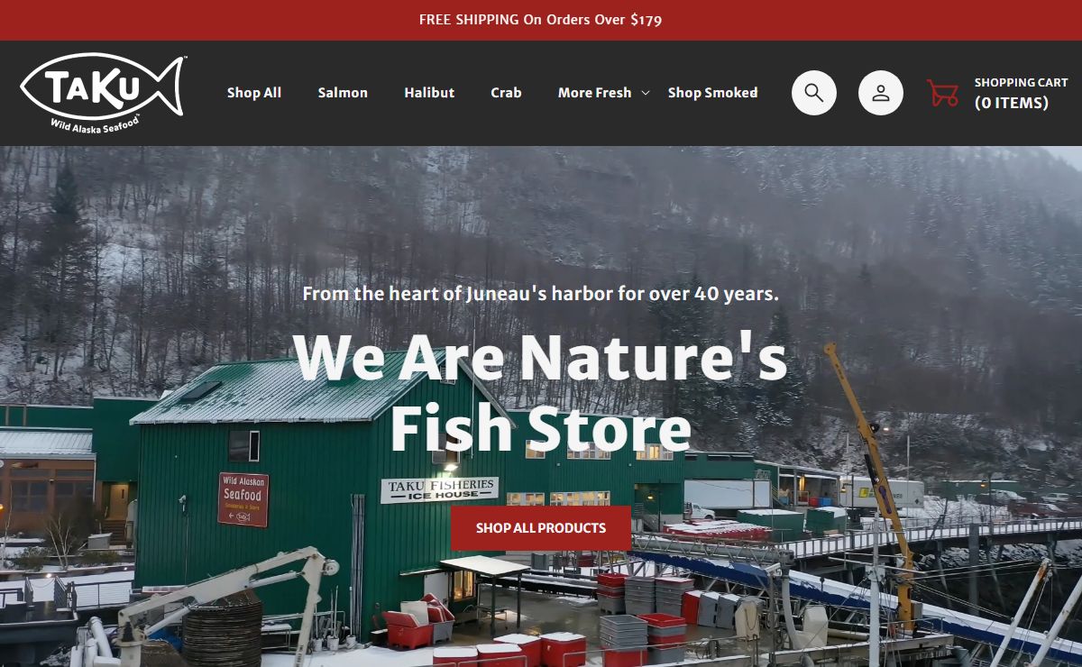 Buy Wild Alaskan Salmon and Seafood Products Online – Taku Store