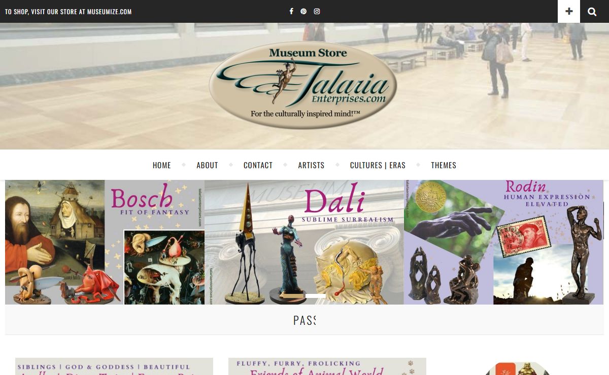 Talaria Enterprises Company | Museum Store Historic Replicas – 25 years for the culturally inspired mind
