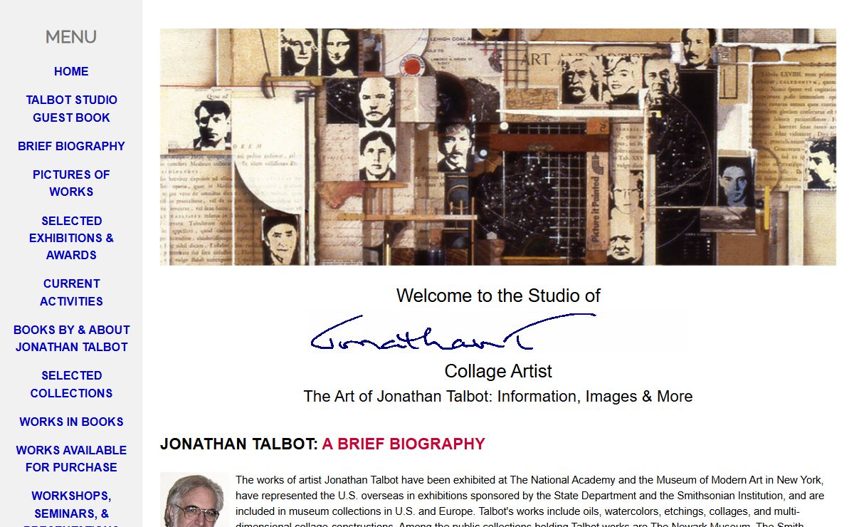 JONATHAN TALBOT: COLLAGE ARTIST