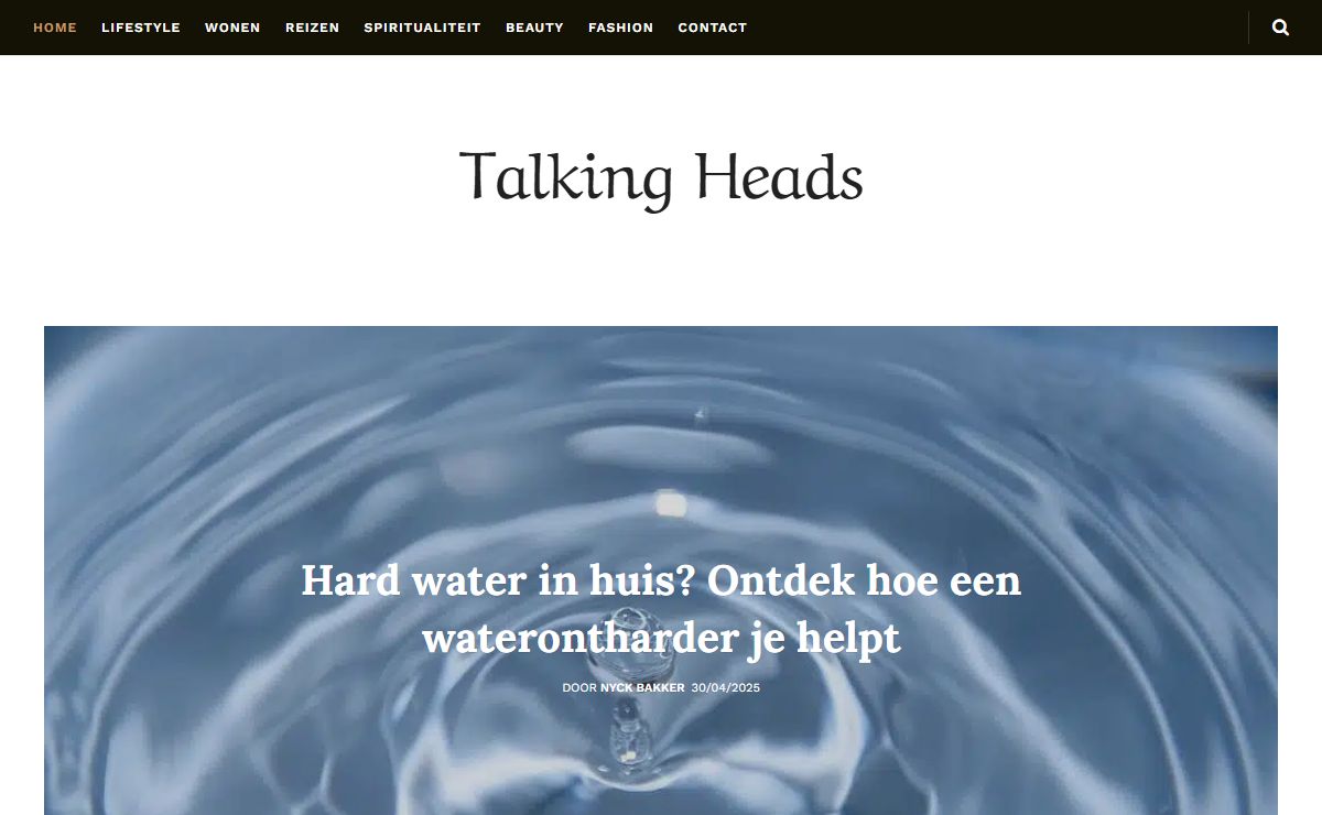 Talking Heads - Wonen, Reizen en Lifestyle Magazine