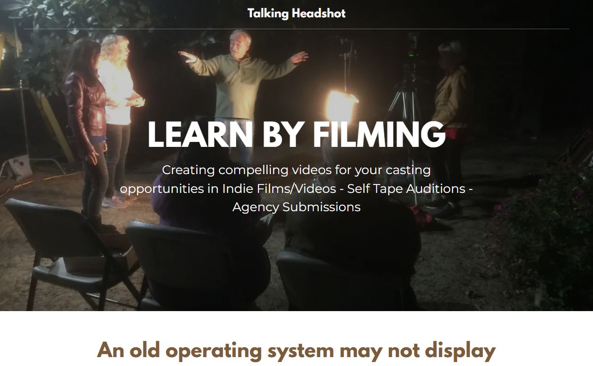 On-Camera Acting Classes - Talking Headshot