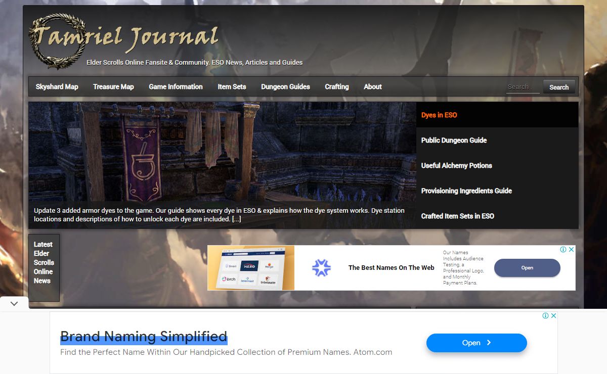 Tamriel Journal - Elder Scrolls Online Fansite & Community. ESO News, Articles and Guides