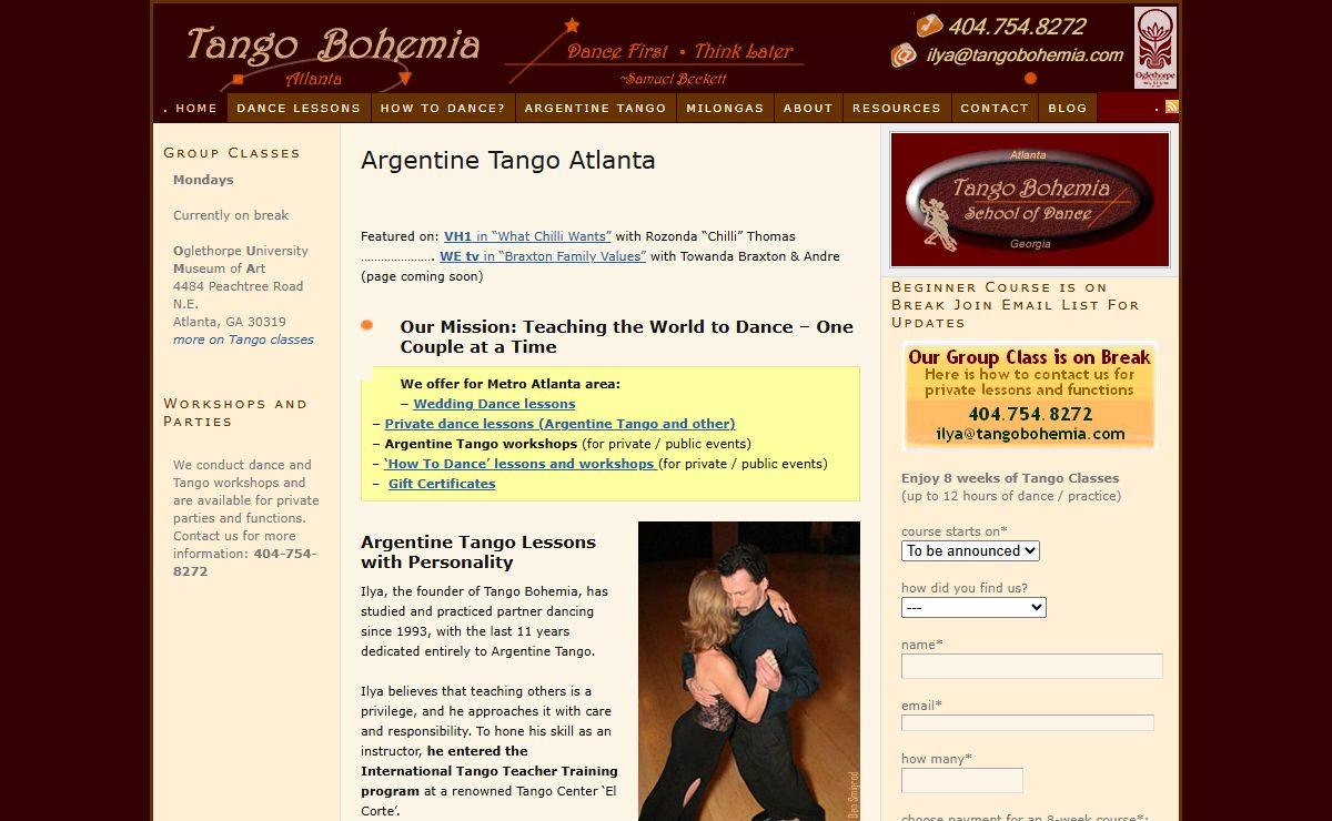 Tango Atlanta – Argentine Tango, Wedding, Social Dance in GA