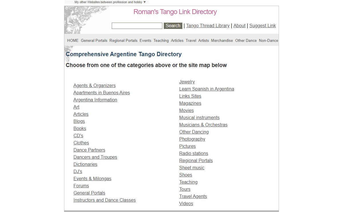 Argentine Tango Links