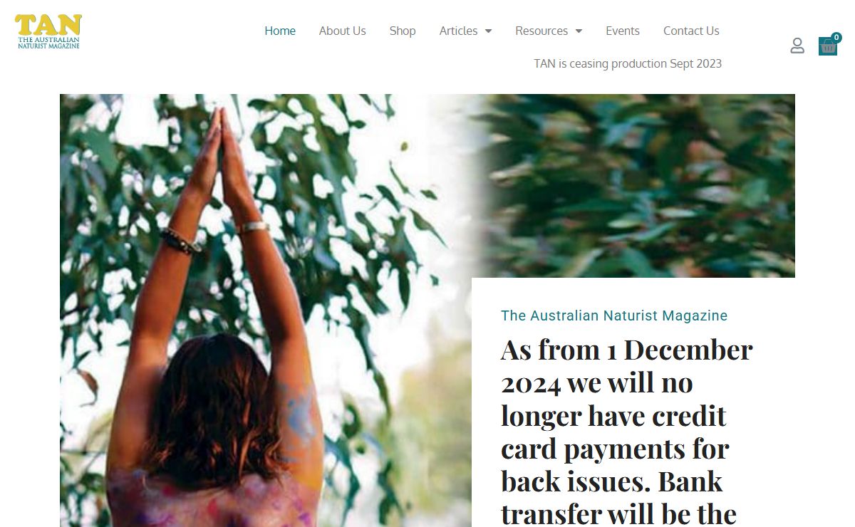 TAN Magazine - The Australian Naturist Magazine