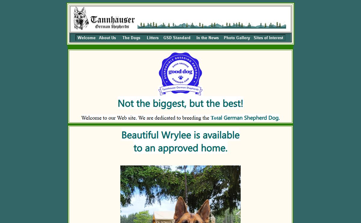 Tannhäuser Shepherds | German Shepherd Breeder in Washington, Puppies for Sale.