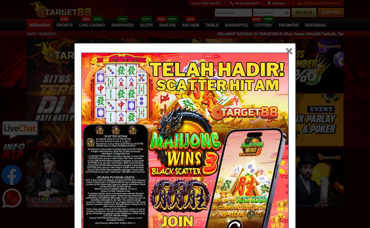 TARGET88: Situs Game Gacor Terpercaya di Indonesia Dengan Winrate Tertinggi