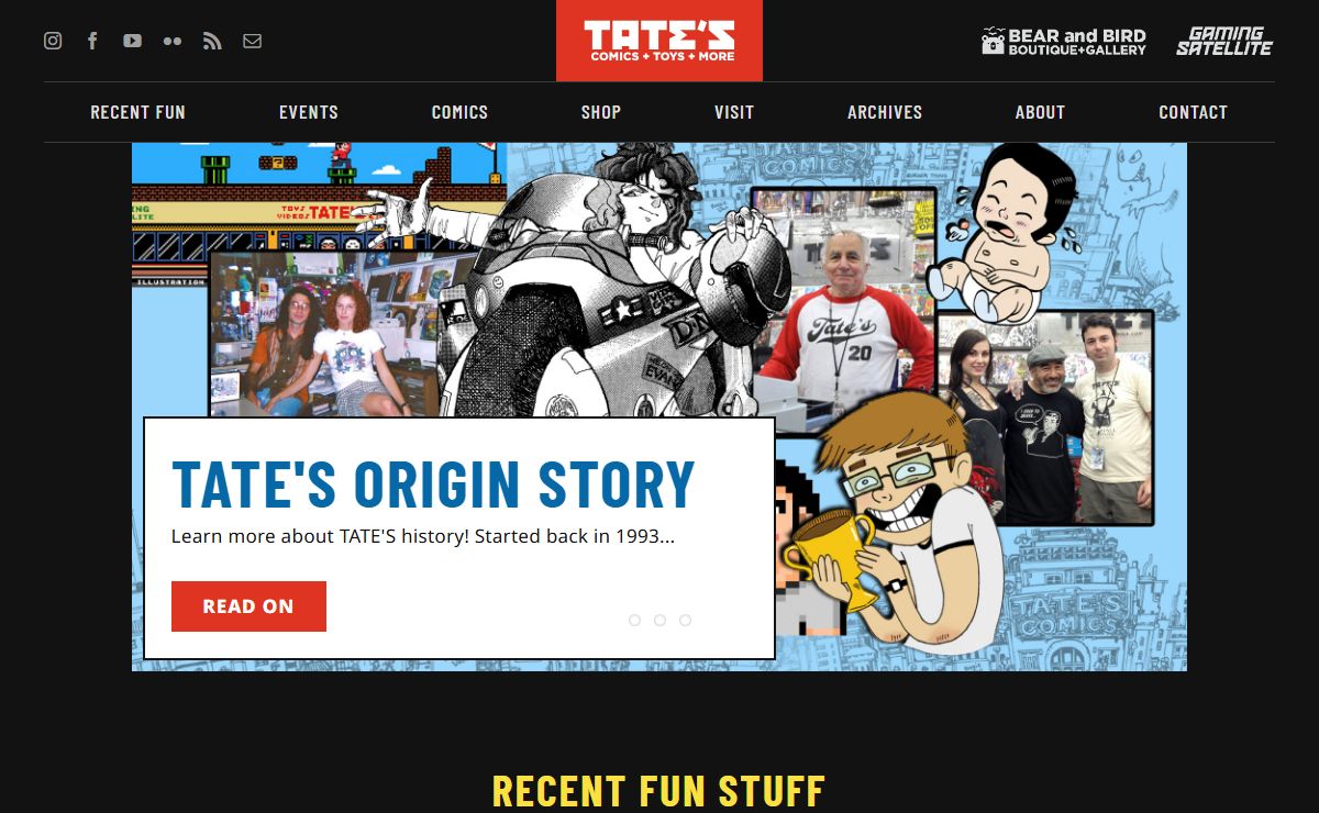 TATE'S Comics + Toys + More | South Florida