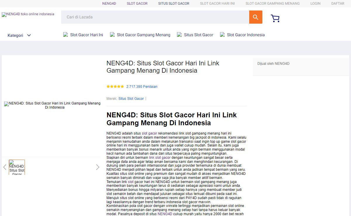 NENG4D: Situs Slot Gacor Hari Ini Link Gampang Menang Di Indonesia