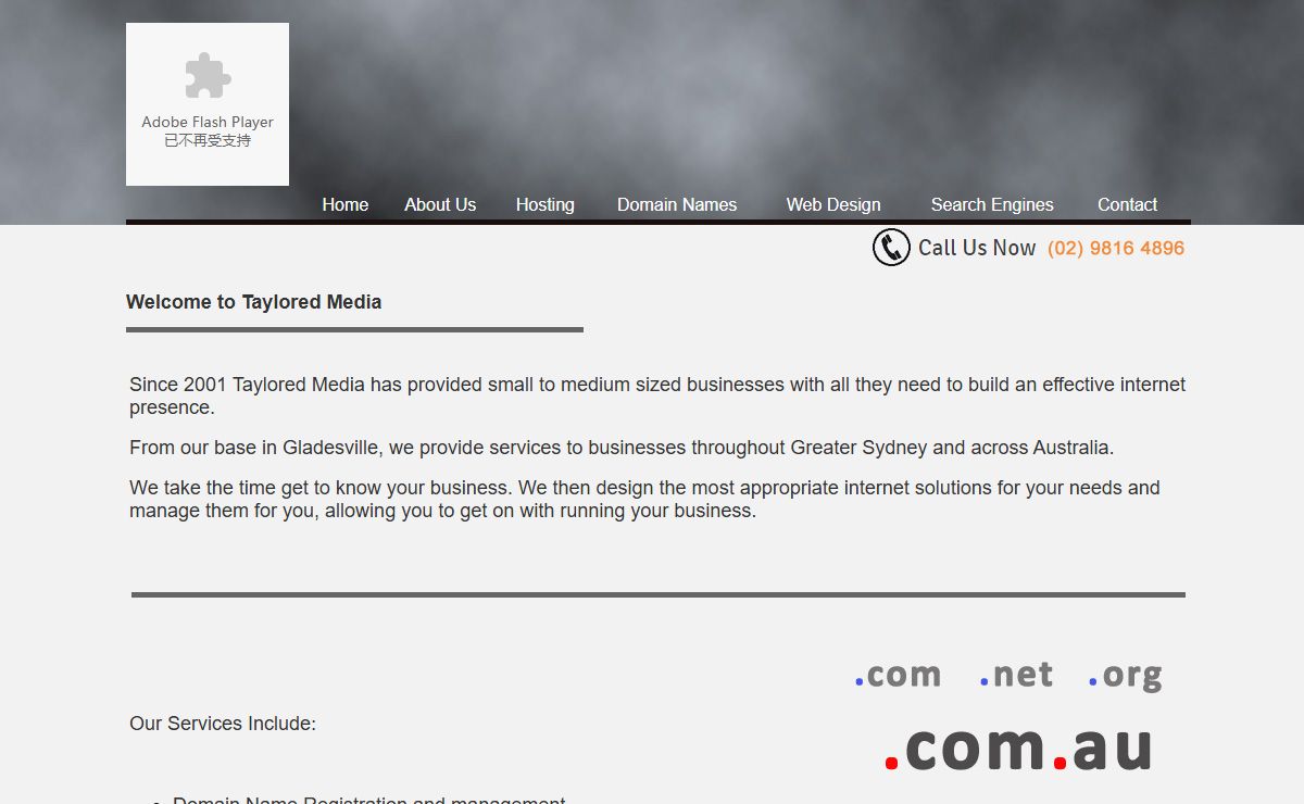 Taylored Media | Domain Nmaes | Hosting | Web Site Design | Sydney
